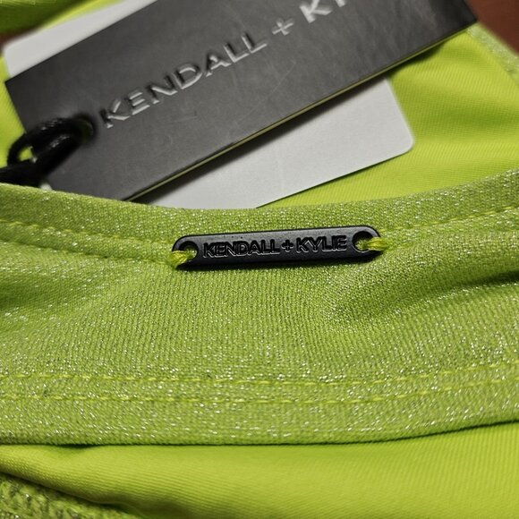 Kendall + Kyle Womens Bikini Set NWT Neon Green - Picture 3 of 8
